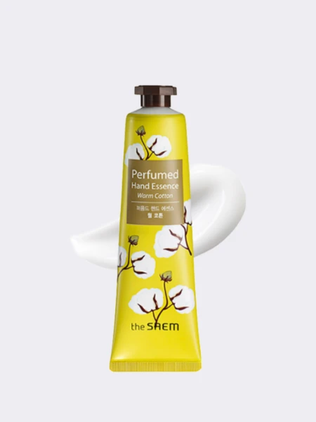 Насыщенный крем для рук с ароматом хлопка The Saem Perfumed Hand Essence Warm Cotton Насыщенный крем для рук с ароматом хлопка The Saem Perfumed Hand Essence Warm Cotton