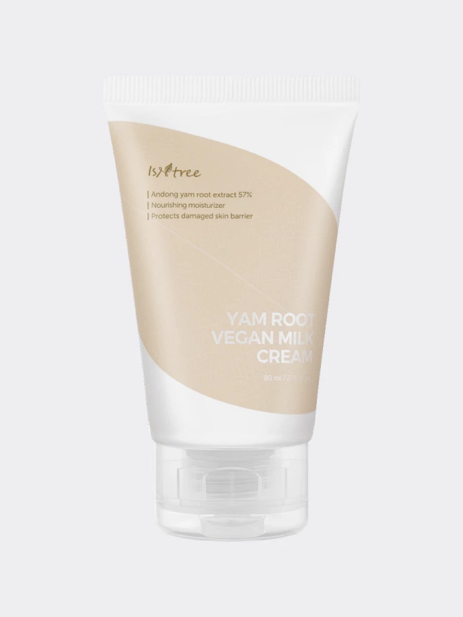 Питательный молочный крем для лица с экстрактом корня ямса IsNtree Yam Root Vegan Milk Cream