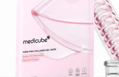 Разглаживающая гидрогелевая маска с коллагеном и ПДРН Medicube PDRN Pink Collagen Gel Mask