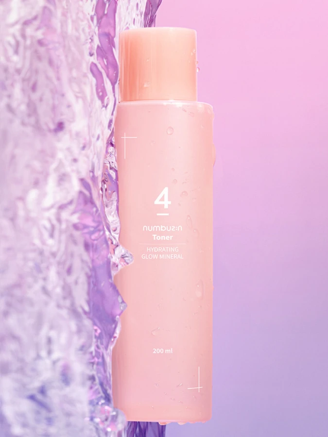 Увлажняющий тонер для лица с минеральной водой Numbuzin No.4 Hydrating Glow Mineral Toner