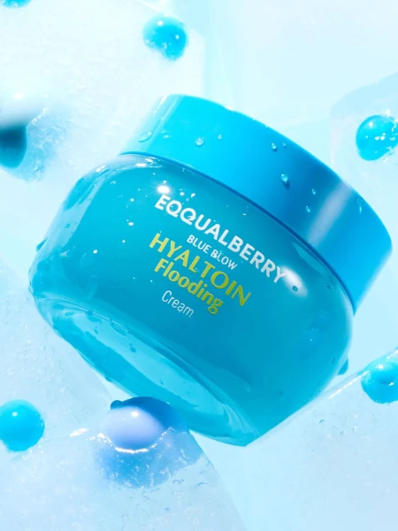 Увлажняющий крем для лица с гиалуроновой кислотой и эктоином EQQUALBERRY Hyaltoin Flooding Cream
