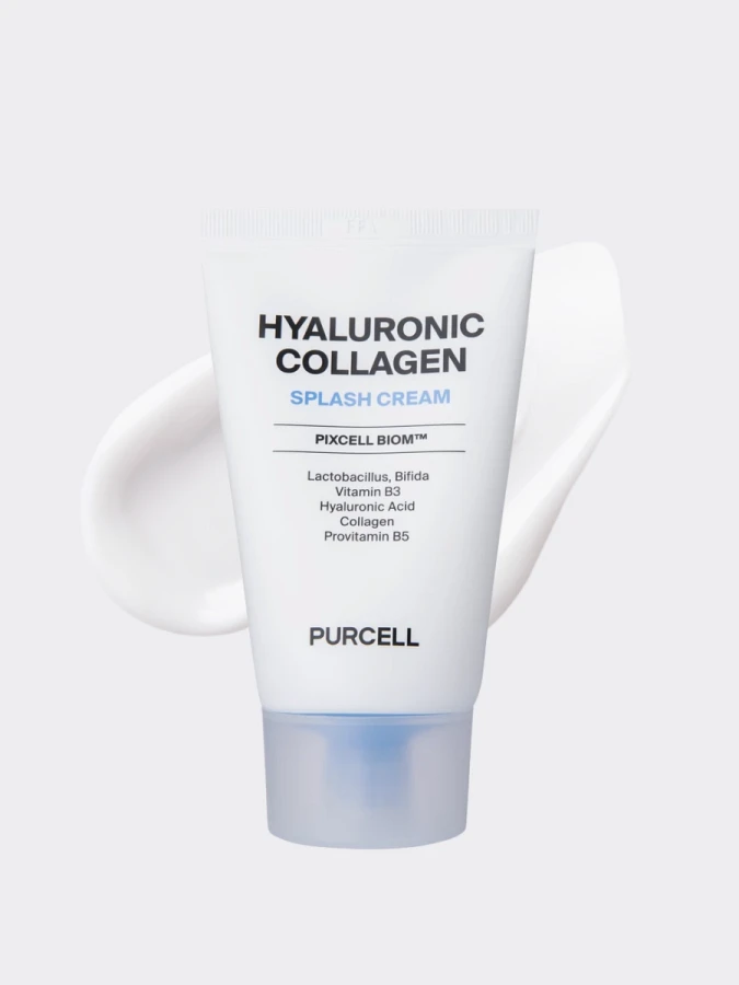 Лёгкий увлажняющий крем с низкомолекулярной гиалуроновой кислотой PURCELL Pixcell Biom Hyaluronic Collagen Splash Cream