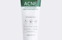 Пенка для проблемной кожи с кислотами Some By Mi AHA-BHA-PHA 30 Days Miracle Acne Clear Foam