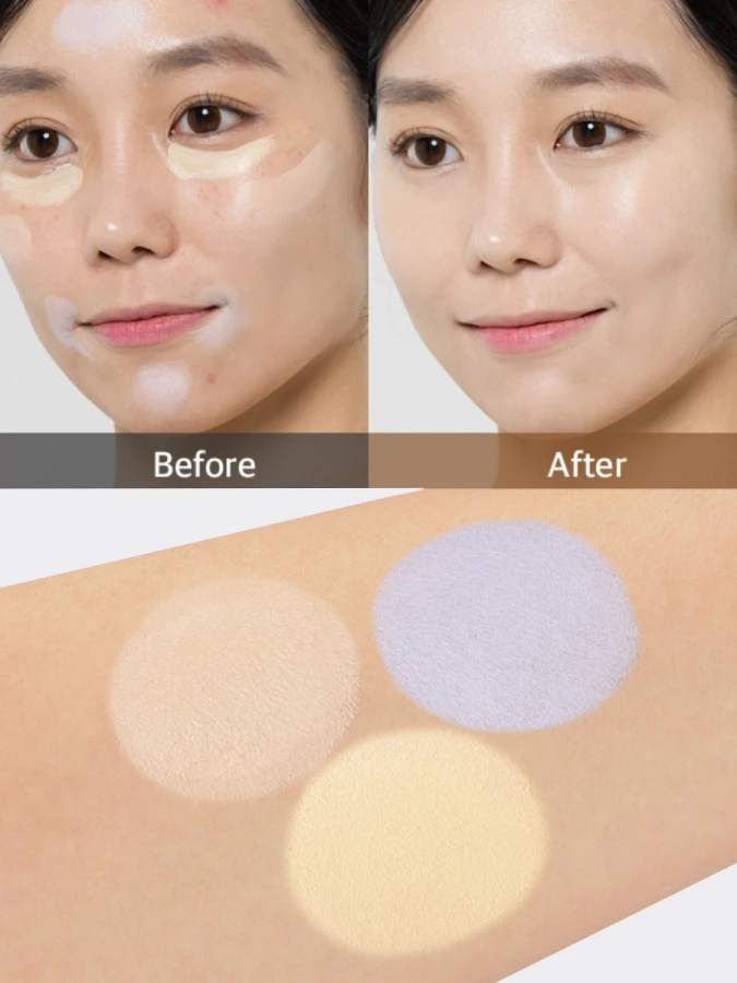 Палетка кремовых корректоров The Saem Cover Perfection Triple Pot Concealer 04 Tone Up Beige