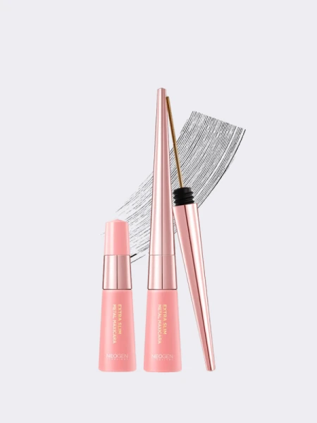 Подкручивающая тушь для ресниц с металлической кисточкой + рефил NEOGEN Extra Slim Metal Maxicara Black Refill Set