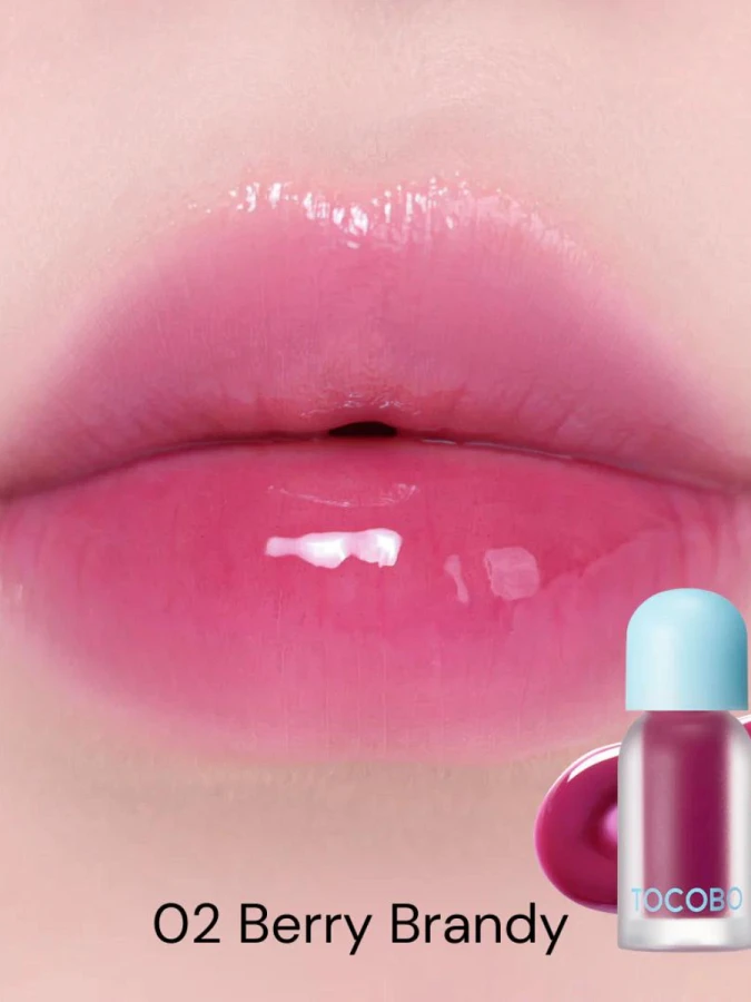 Разогревающее оттеночное масло для губ TOCOBO Juicy Berry Plumping Lip Oil 02 Berry Brandy