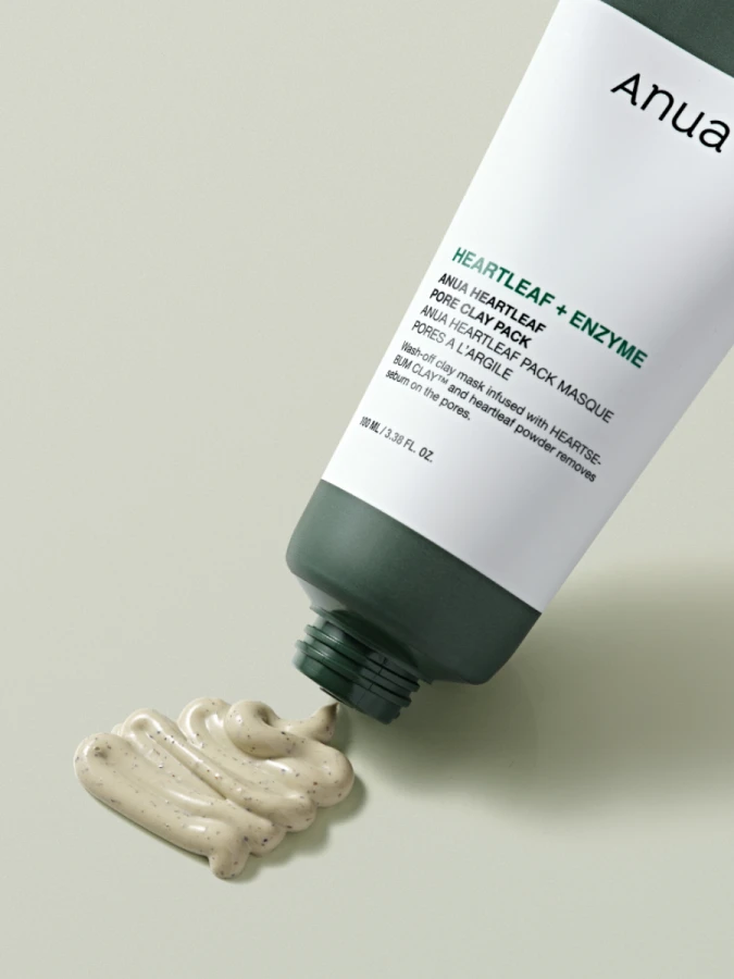 Очищающая глиняная маска с экстрактом хауттюйнии ANUA Heartleaf Pore Clay Pack