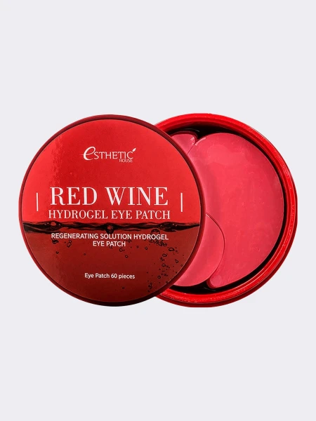 Гидрогелевые патчи для век с красным вином ESTHETIC HOUSE Red Wine Hydrogel EyePatch Гидрогелевые патчи для век с красным вином ESTHETIC HOUSE Red Wine Hydrogel EyePatch