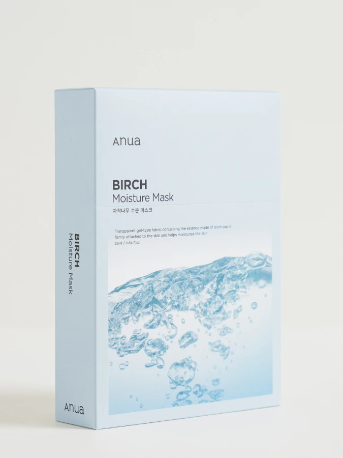 Набор увлажняющих тканевых масок для лица с берёзовым соком ANUA Birch Moisture Sheet Mask Set
