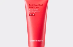Успокаивающий крем с  салициловой кислотой Sungboon Editor Red Heartleaf BHA-Lino Trouble Relief Soothing Cream