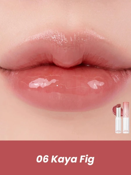 Оттеночный бальзам для губ в оттенке мякоти инжира rom&nd Glasting Melting Balm 06 Kaya Fig