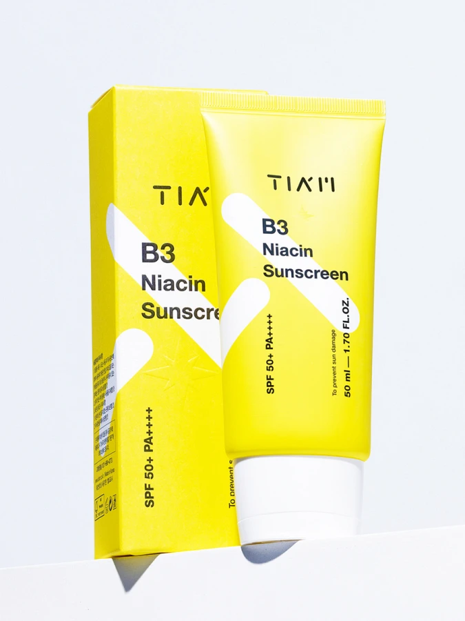 Солнцезащитный крем с ниацинамидом TIAM B3 Niacin Sunscreen SPF50 PA++++