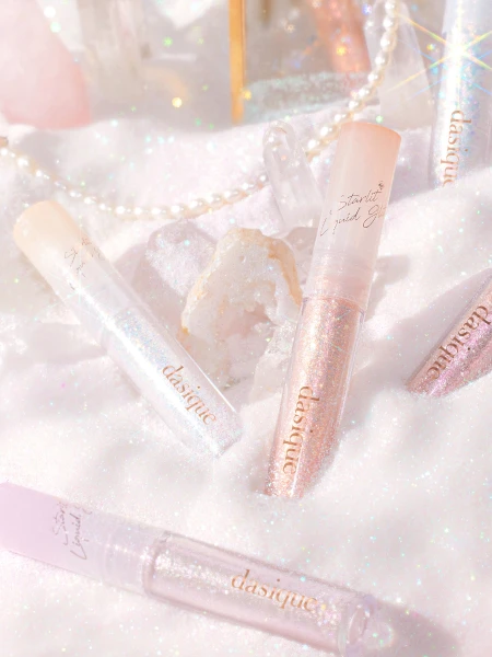 Жидкий глиттер для век Dasique Starlit Jewel Liquid Glitter #01 Frozen Gold