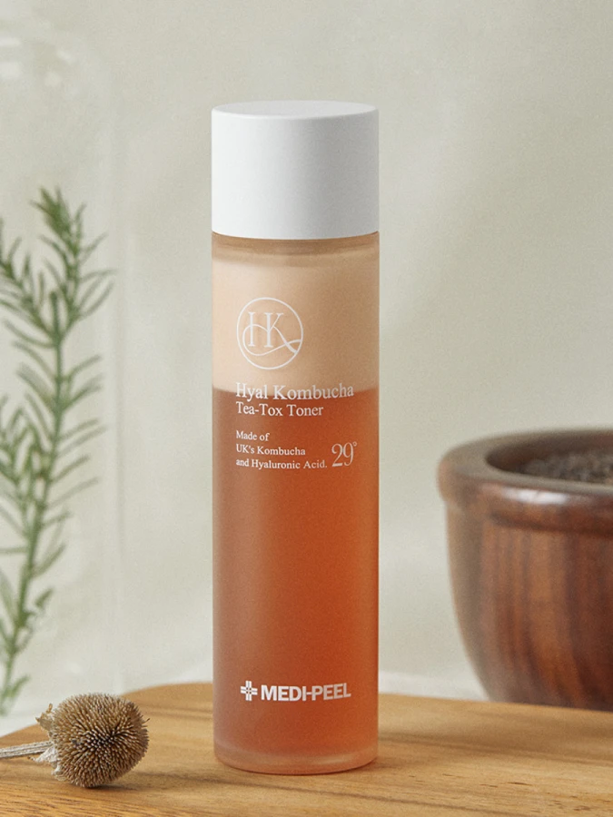 Питательный двухфазный тонер для лица с экстрактом комбучи MEDI-PEEL Hyal Kombucha Tea-Tox Toner