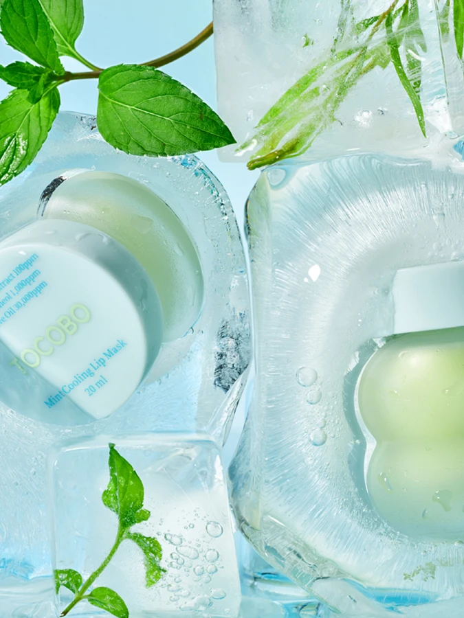 Охлаждающая ночная маска для губ с экстрактом мяты TOCOBO Mint Cooling Lip Mask