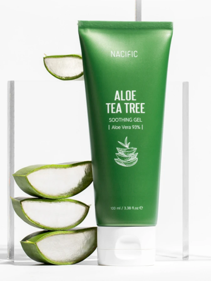 Успокаивающий универсальный гель для лица и тела с экстрактом чайного дерева и алоэ Nacific Aloe Tea Tree Soothing Gel