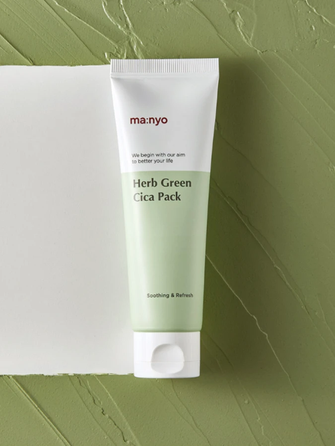 Успокаивающая маска с центеллой и травяными экстрактами Ma:nyo Factory Herb Green Cica Pack