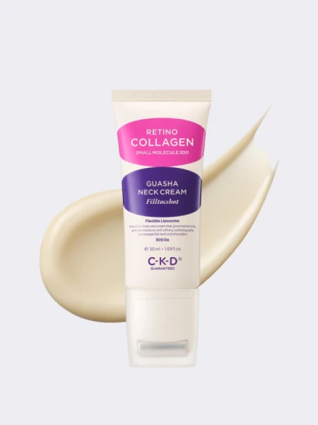 Интенсивный крем-роллер с ретиналем для шеи CKD Retino Collagen Small Molecule 300 Guasha Cream Filltocshot