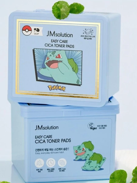 Успокаивающие тонер-пэды с экстрактом центеллы JMSolution Easy Care Cica Toner Pads
