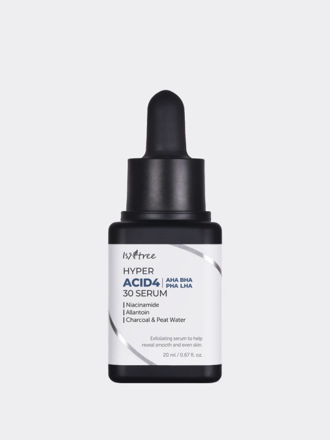 Смываемая пилинг-сыворотка для лица с комплексом кислот IsNtree Hyper Acid4 30 Serum