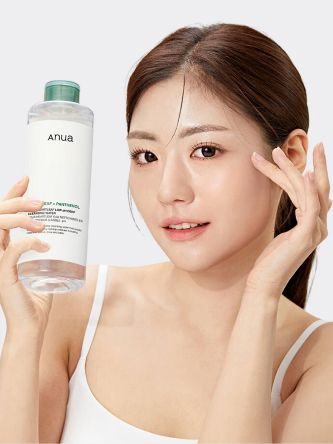 Обновлённая очищающая вода для снятия макияжа с экстрактом хауттюйнии ANUA HeartLeaf Low PH Deep Cleansing Water Обновлённая очищающая вода для снятия макияжа с экстрактом хауттюйнии ANUA HeartLeaf Low PH Deep Cleansing Water