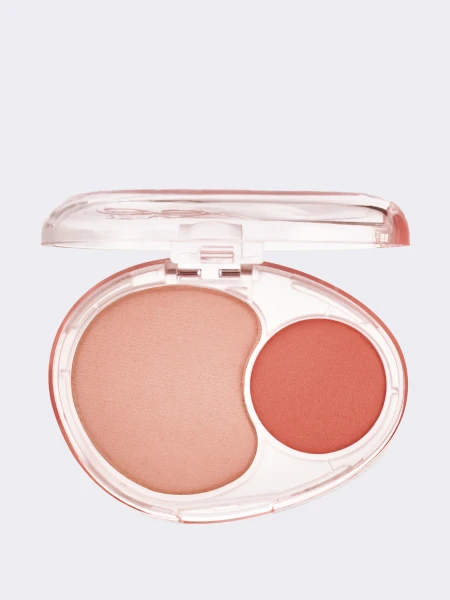 Двойные мягкие румяна с муссовой текстурой fwee Mellow Dual Blush CR02 Baby Smile