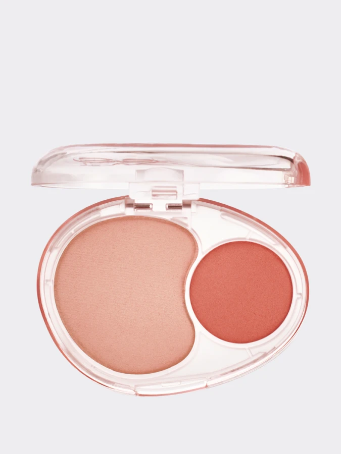 Двойные мягкие румяна с муссовой текстурой fwee Mellow Dual Blush CR02 Baby Smile