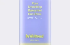 Разглаживающий солнцезащитный стик с бакучиолом By Wishtrend Pore Smoothing Bakuchiol Sun Stick SPF50+ PA++++