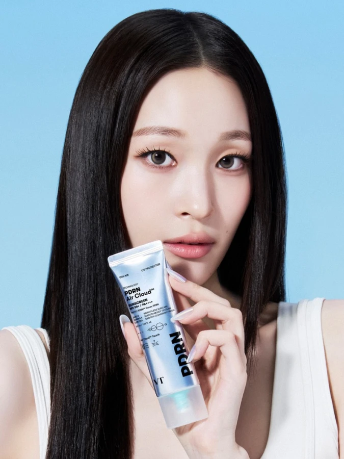 Увлажняющий солнцезащитный крем с ПДРН VT Cosmetics Air Cloud Sunscreen