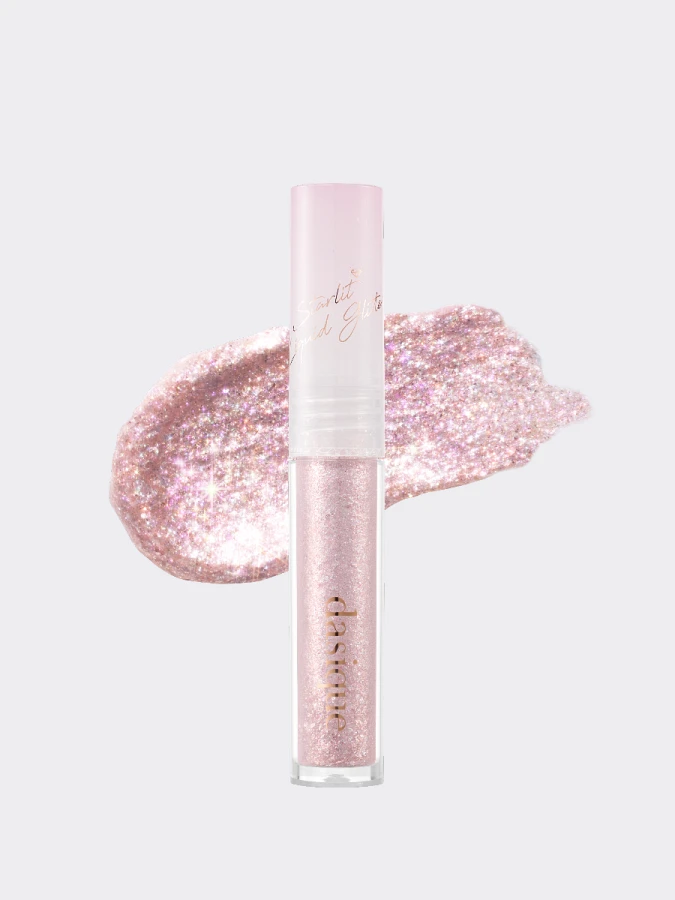 Жидкие декоративные блёстки для век Dasique Starlit Jewel Liquid Glitter #08 Love Flake