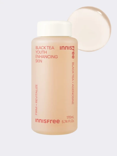 Укрепляющий тонер с экстрактом черного чая innisfree Black Tea Youth Enhancing Toner