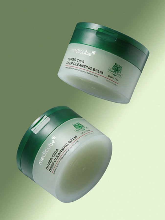 Очищающий гидрофильный бальзам с экстрактом центеллы Medicube Super Cica Deep Cleansing Balm