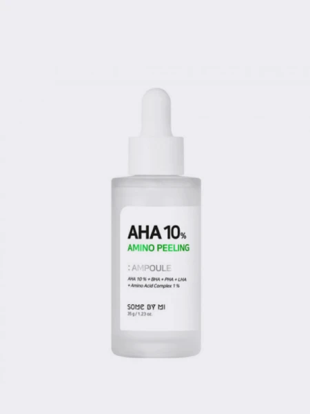 Отшелушивающая амино-сыворотка с комплексом кислот Some By Mi AHA 10% Amino Peeling Ampoule Отшелушивающая амино-сыворотка с комплексом кислот Some By Mi AHA 10% Amino Peeling Ampoule