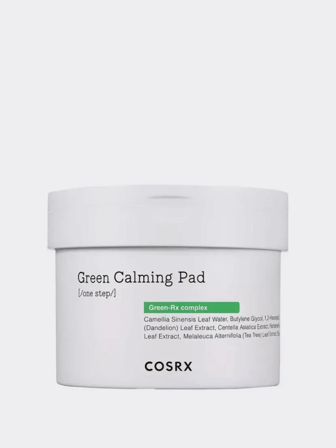 Успокаивающие пэды для чувствительной кожи COSRX One Step Green Calming Pad