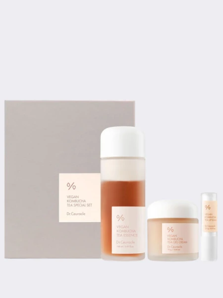 Набор по уходу за кожей лица с экстрактом чая комбуча Dr.Ceuracle Vegan Kombucha Special Set