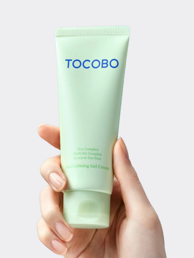 Успокаивающий крем-гель для лица с экстрактом центеллы TOCOBO Cica Calming Gel Cream