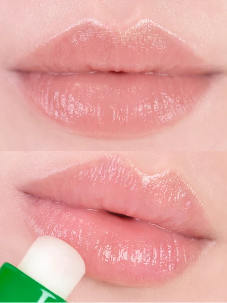 Увлажняющий прозрачный бальзам для губ AMUSE Vegan Green Lip Balm 01 Clear