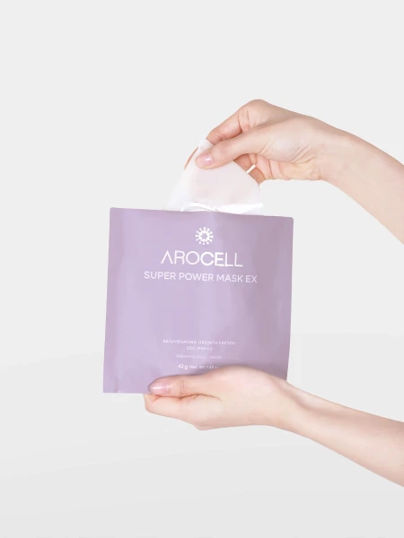 Интенсивная ампульная гидрогелевая маска с коллагеном и пептидами Arocell Super Power Mask EX