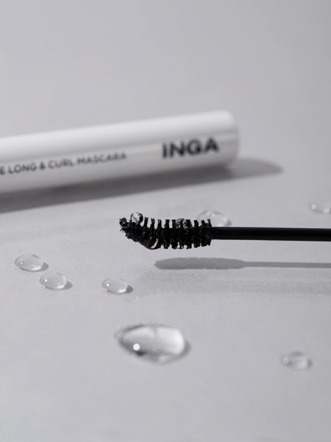 Подкручивающая тушь для ресниц INGA Stage Long&Curl Mascara Black