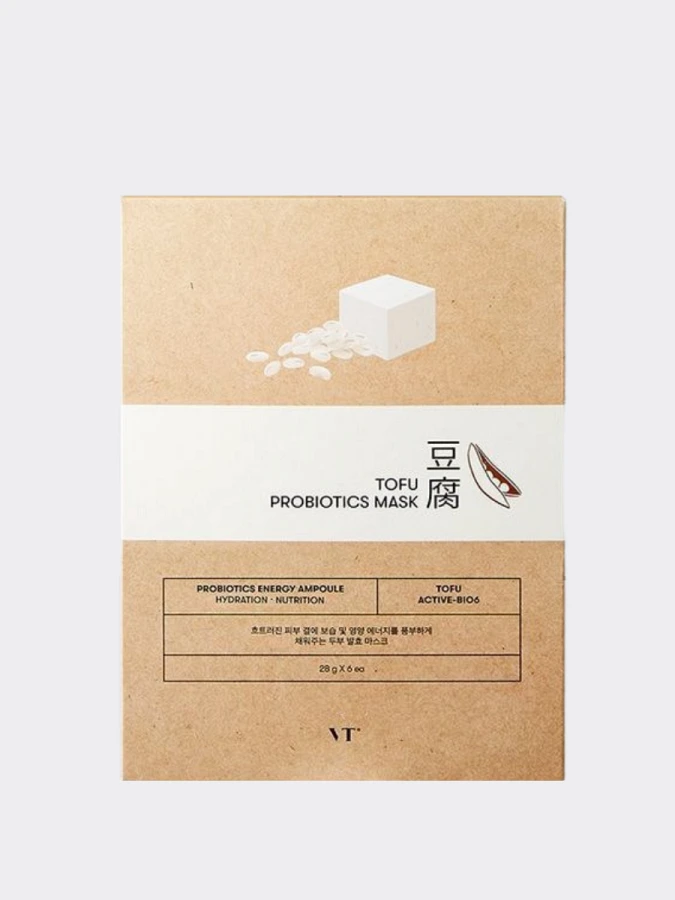 Укрепляющая питательная маска с ферментированным тофу и пробиотиками VT Cosmetics Tofu Probiotics Mask