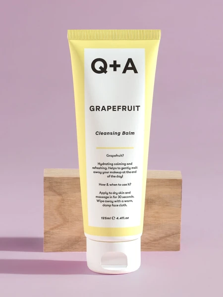 Очищающий гидрофильный бальзам с экстрактом грейпфрута Q+A Grapefruit Cleansing Balm Очищающий гидрофильный бальзам с экстрактом грейпфрута Q+A Grapefruit Cleansing Balm