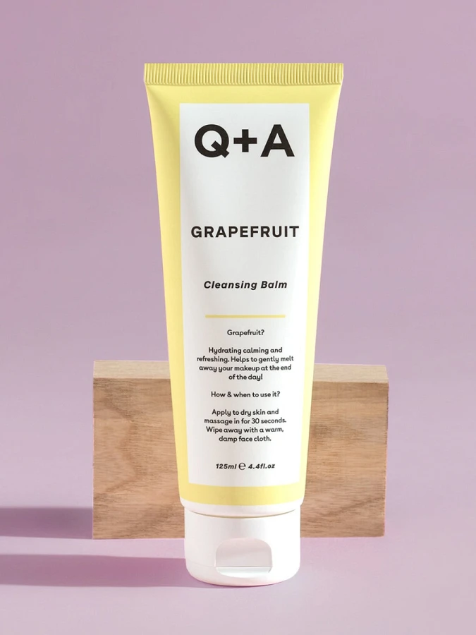Очищающий гидрофильный бальзам с экстрактом грейпфрута Q+A Grapefruit Cleansing Balm Очищающий гидрофильный бальзам с экстрактом грейпфрута Q+A Grapefruit Cleansing Balm