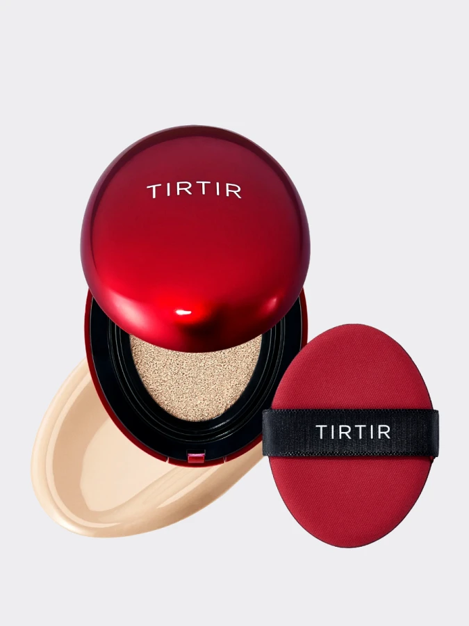 Тональный кушон с полуматовым финишем TIRTIR Mask Fit Red Cushion 17N Vanilla
