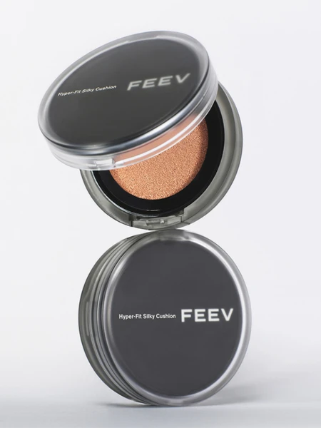 Тональный кушон с полуматовым финишем FEEV Hyper-fit Silky Cushion 02 Nude Fit Тональный кушон с полуматовым финишем FEEV Hyper-fit Silky Cushion 02 Nude Fit