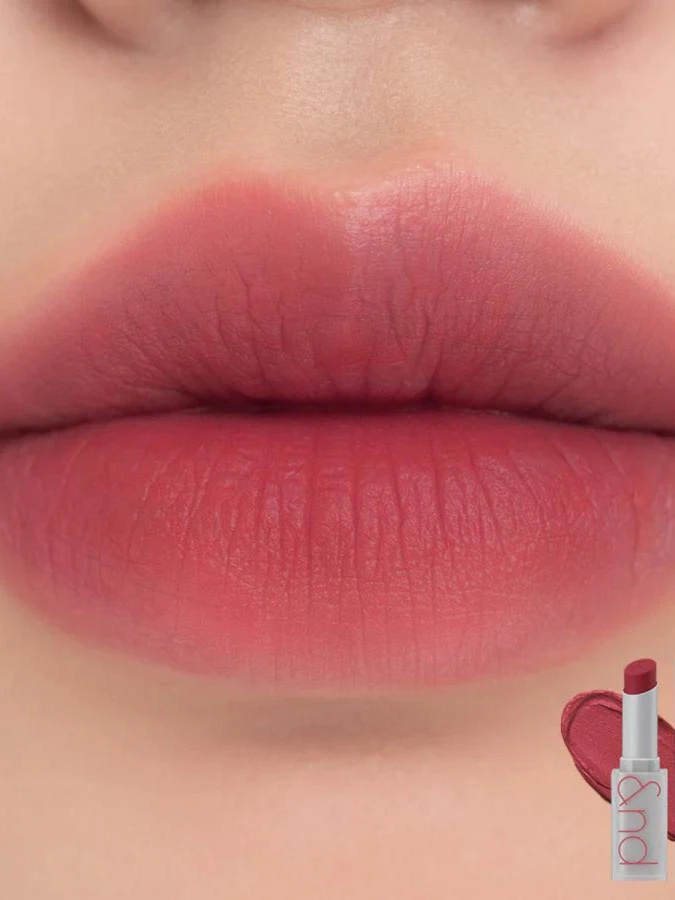 Мягкая кремовая помада в оттенке розового заката rom&nd Zero Matte Lipstick 04 Before Sunset