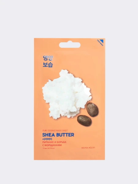 Питательная тканевая маска с маслом ши Holika Holika Pure Essence Mask Sheet Shea Butter Питательная тканевая маска с маслом ши Holika Holika Pure Essence Mask Sheet Shea Butter
