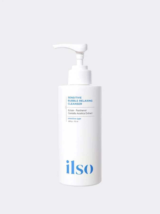 Пузырьковая пенка для умывания с эктоином ilso Sensitive Bubble Relaxing Cleanser