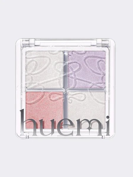 Многофункциональная палетка-хайлайтер Huemi Multi-Use Glow On Palette №01 Full Glam