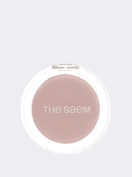 Мягкие румяна с сияющим финишем в пыльно-лиловом оттенке The Saem Jelly Blusher PP03 Dusty Vine