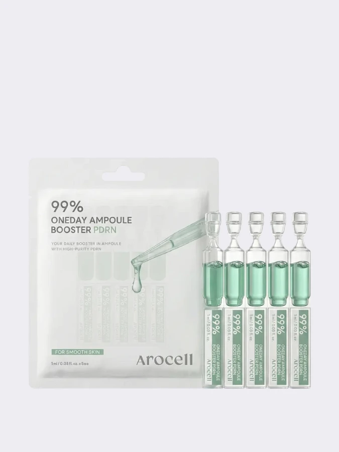 Увлажняющие бустер-ампулы с ПДРН Arocell Oneday Ampoule Booster PDRN